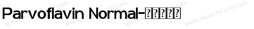 Parvoflavin Normal字体转换